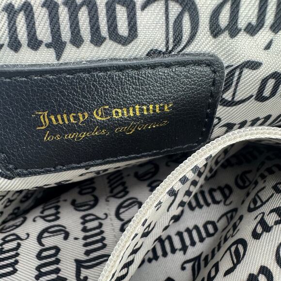 Juicy Couture Los Angeles Faux Leather Black Logo Backpack Black Size 16 NWOT main image 9